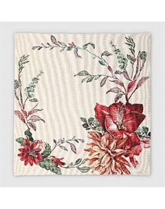 Наволочка 44х44 см кремово-бордовый (7704-45) Eurotex