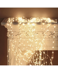 Электрогирлянда новогодняя штора 1200 LED 4х0,75 м со стартовым шнуром Best technology