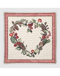 Наволочка 44х44 см кремово-зеленый (7703-45) Eurotex