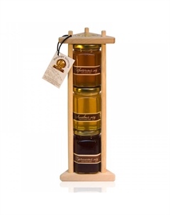 Медовый набор "Пирамида" 3x250 г Башкирские пасеки