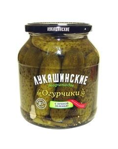 Огурчики Лукашинские маринады по-астрахански с пряной зеленью 670 г Лукашинские консервы