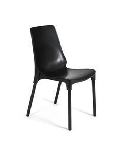 Стул ТС пластик с металлическими ножками черный 46х56х84 см Tc