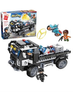 Конструктор MineCity Полицейская машина спецназначения 352 детали Qman