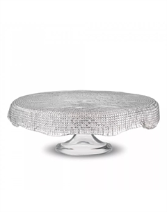 Блюдо на ножке Diamante для торта 33 см Ivv