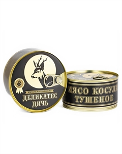 Мясо косули тушеное 325 г Деликатес дичь