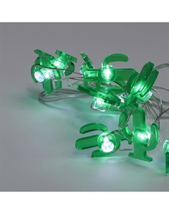 Гирлянда новогодняя 10 LED на батарейках кактус Best technology