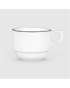 Чашка чайная ф.Браво 200 мл "Заводной край платиной" Башкирский фарфор