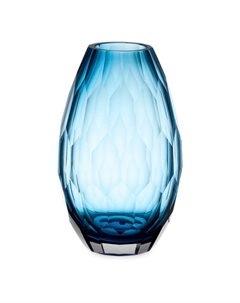 Ваза Дальян стеклянная синяя 29 см Decor de table