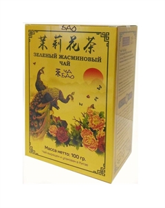 Чай зеленый Зеленый жасминовый чай 100 г Ча бао