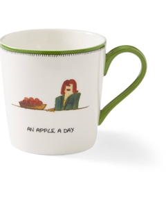 Кружка Кит Кемп Дудлс По яблоку в день костяной фарфор 340 мл Spode