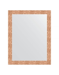 Зеркало в багетной раме соты медь 70 мм 76х96 см Evoform