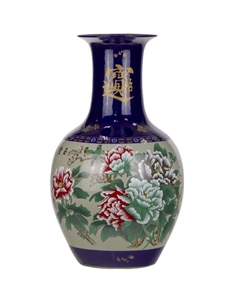 Ваза 34х34х57см зеленый Гласар