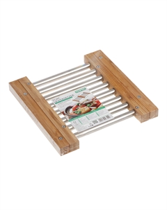 Подставка под горячее бамбук/металл 22,5-36,5х20х2 см Kesper