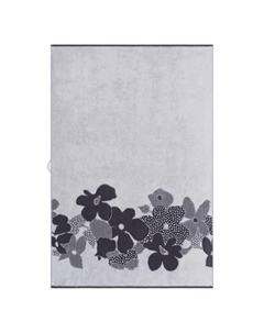 Полотенце Petunia бело-черный 50х100 см Cleanelly collection