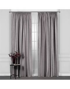 Штора на шторной ленте Daily By T Венуа бежево-серый 200x270 см 2 предмета Daily by togas