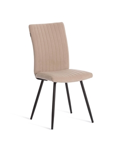 Стул Monte Carlo флок бежевый с чёрным 48х55х93 см Tc