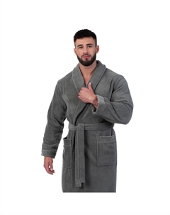 Халат мужской compassato серый р.58 Cleanelly perfetto