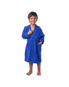 Халат детский Dinamica синий р.40 Cleanelly basic