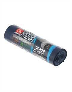 Пакет для мусора двухслойные особо прочные 240л, 5 шт. Grifon