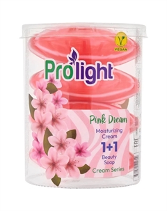 Мыло туалетное с увлажняющим кремом Розовая мечта, 4Х90 гр. Prolight