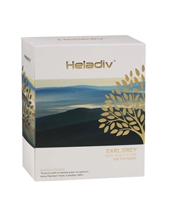 Чай черный Earl Grey с бергамотом, 100 шт Heladiv
