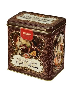 Чай черный "Цейлонское утро" в музыкальной шкатулке листовой, 100 г Hilltop