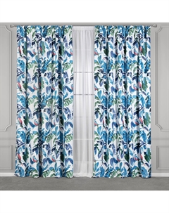 Штора Daily By T Мадагаскар синий 200х270 см Daily by togas