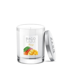 Свеча ароматическая в стекле Манго 132 г Bago home