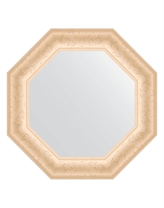 Зеркало в багетной раме старый гипс 82 мм 55,2х55,2 см Evoform