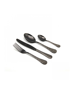 Набор столовых приборов Rocco black-5 24 шт. Herdmar