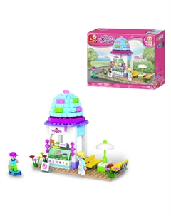 Конструктор кафе-мороженое. (M38-B0525) Sluban