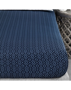 Простыня на резинке Флевланд темно-синяя 200х200+45 см Togas