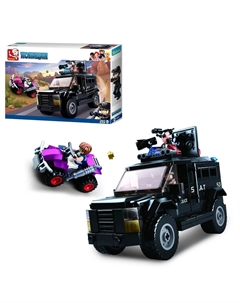 Конструктор полицейский внедорожник (M38-B0653) Sluban