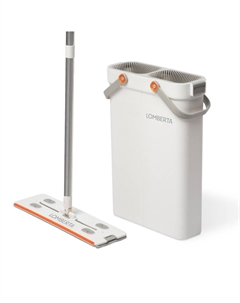 Комплект для уборки швабра и ведро с отжимом Lomberta
