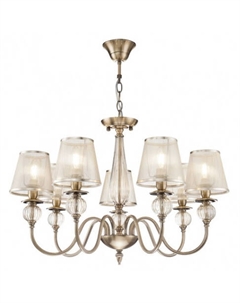 Люстра FR2685PL-07BZ Бронза Антик 7хE14х40W Freya