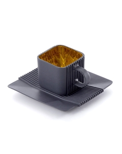 Кофейная пара System 100 мл черный/золотой Cmielow