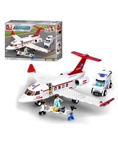 Конструктор самолет скорой помощи (M38-B0370) Sluban