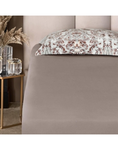 Простыня на резинке Шелтон 180х200+30 см коричневая Togas