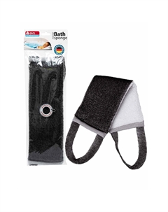 Мочалка для тела "German Quality"Длинная двусторонняя", полиэстер, поролон, 40х12 см Eva