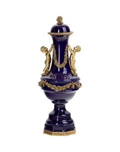 Ваза с крышкой 19х19х51 см Гласар