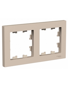 Рамка Atladesign 2 поста универсальная песочный (ATN001202) Schneider electric