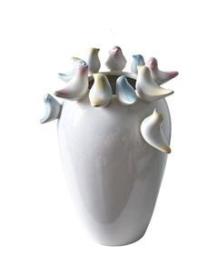 Ваза с птичками 22х22х32 см Гласар