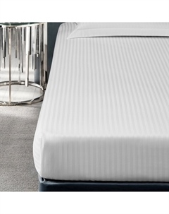 Простыня на резинке Ларье белый 200x200х35 Togas