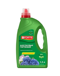Удобрение для голубых гортензий и цветущих кустарников, 1,5 л Bona forte