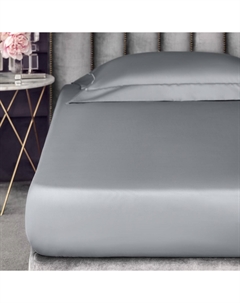 Простыня на резинке Рапсодия серый 90x200+30 см Togas