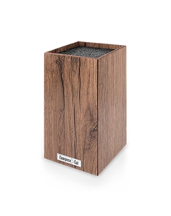 Подставка для кухонных ножей композитная дуб коричневый 10х10х23 см Composeeat