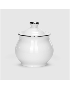 Сахарница ф.Классический 200 мл"Заводной край платиной" Башкирский фарфор