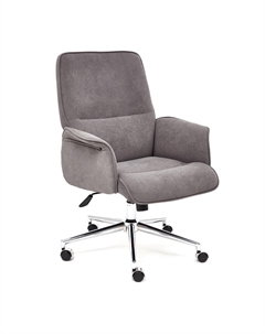 Кресло ТС 64х45х128 см флок серый Tc