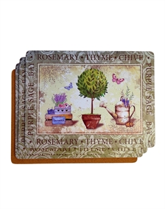 Набор подставок прованские травы 4 шт + костер 4 шт Genlex