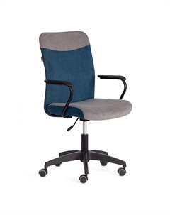 Кресло ТС Fly флок 29/32 серое с синим Tc